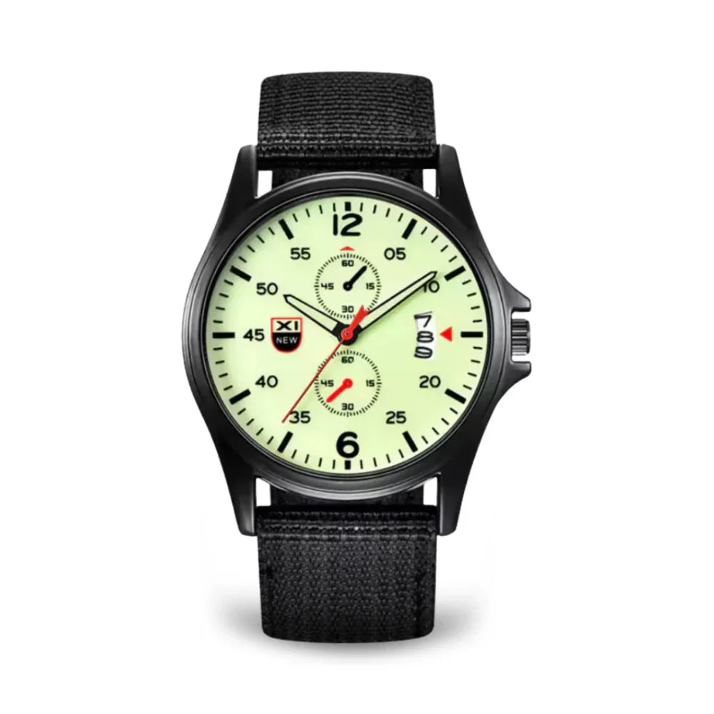 Lisslune | Military Quartz Watch – Lightweight Tactical Nylon Strap Watch for Men