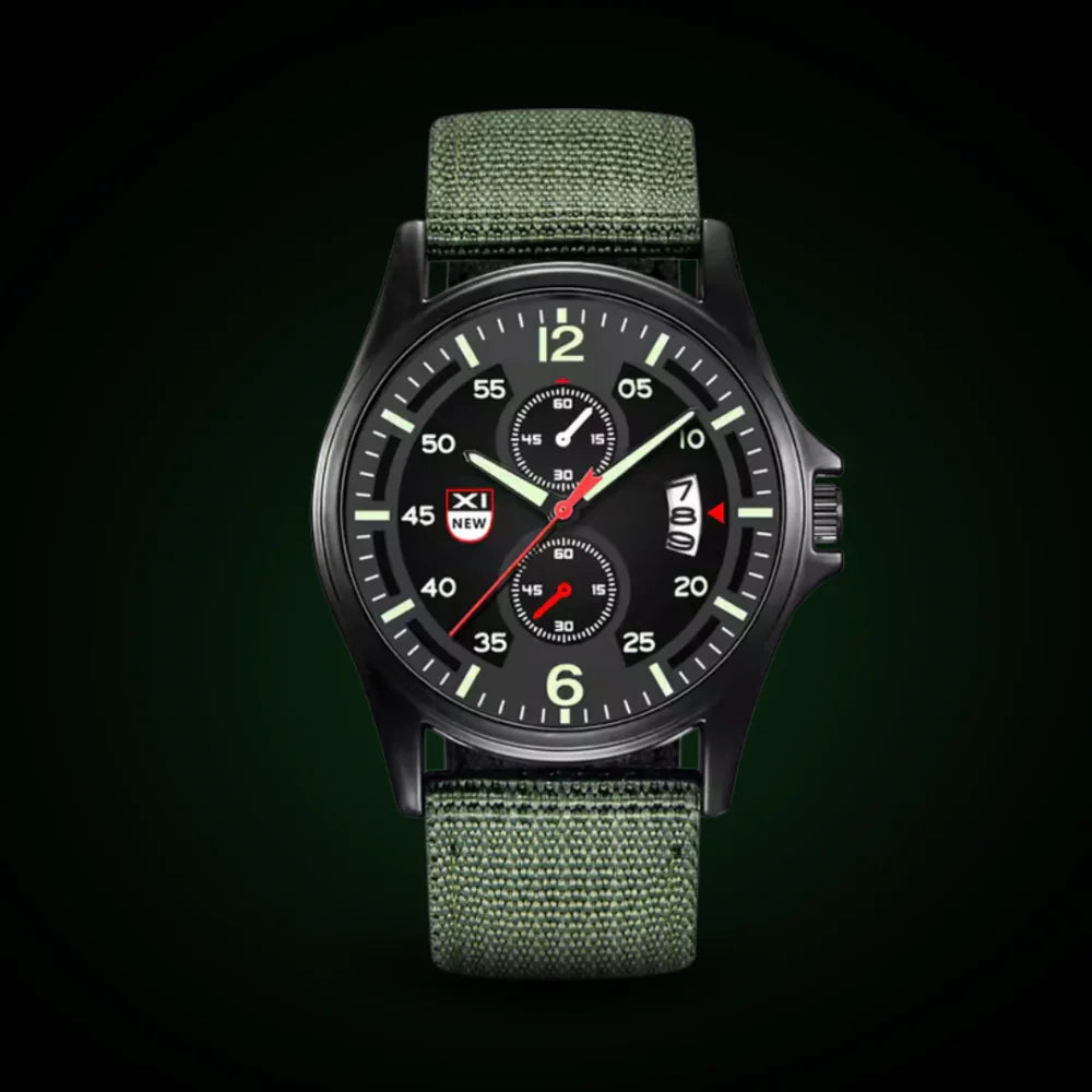 Lisslune | Military Quartz Watch – Lightweight Tactical Nylon Strap Watch for Men
