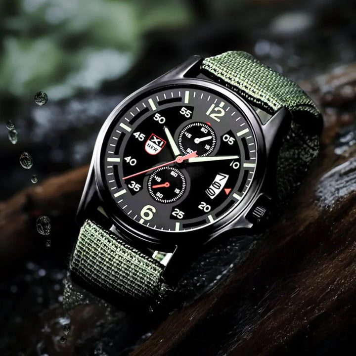 Lisslune | Military Quartz Watch – Lightweight Tactical Nylon Strap Watch for Men