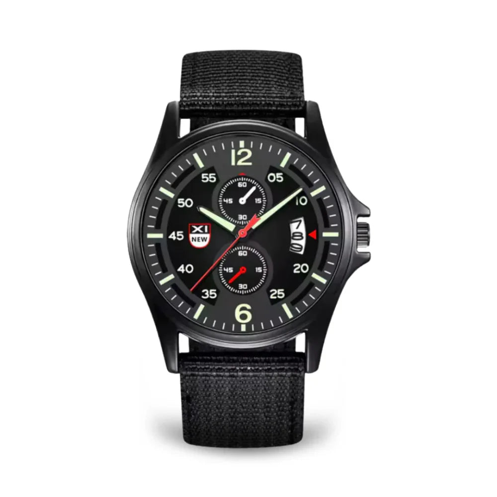 Lisslune | Military Quartz Watch – Lightweight Tactical Nylon Strap Watch for Men