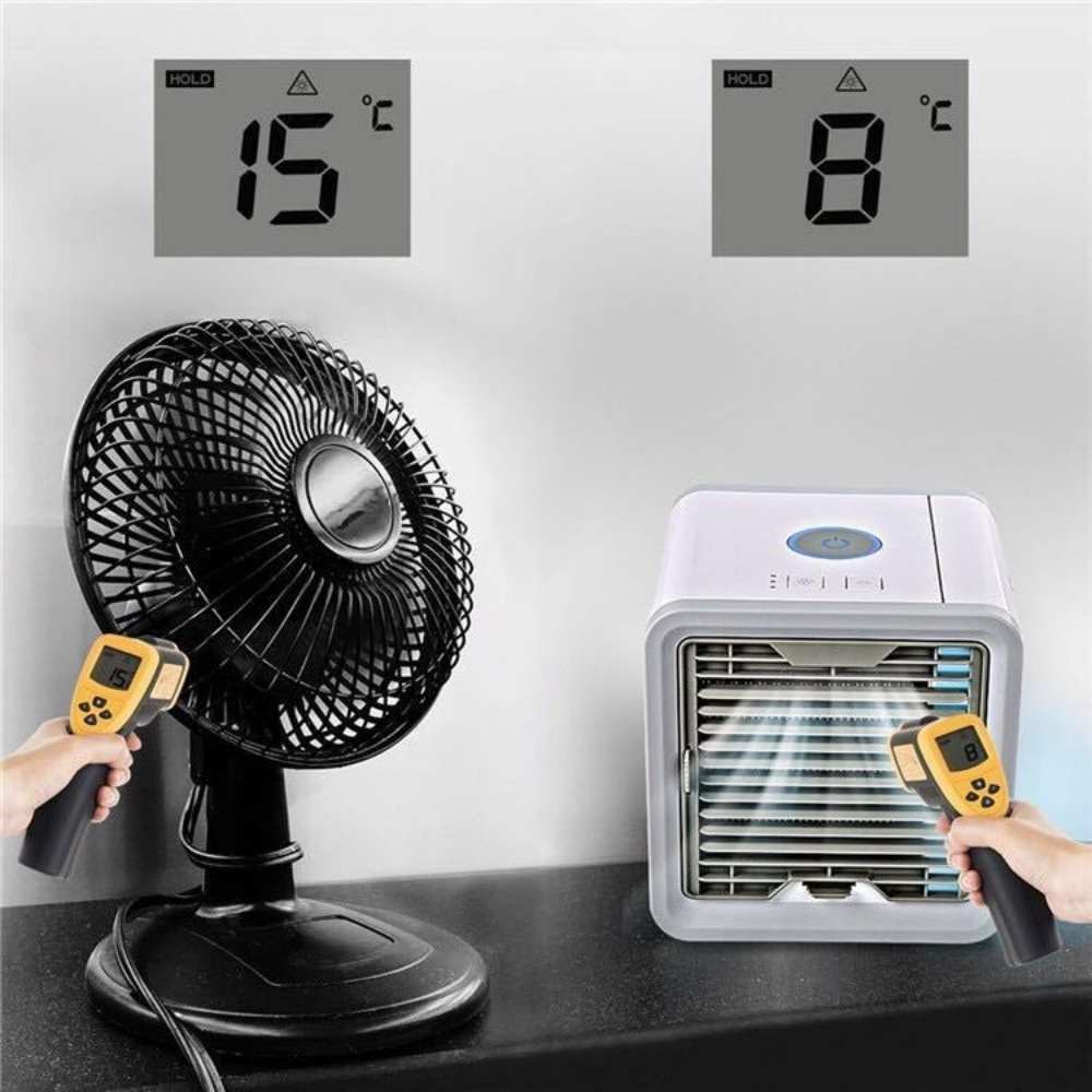 Lisslune | Frost Air Small Portable Air Conditioner Miniature Air Cooler AC 550ml Water Tank