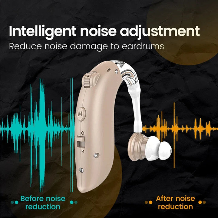 Lisslune | HEAR | Mini Digital Hearing Aid for Seniors | Portable Sound Amplifier
