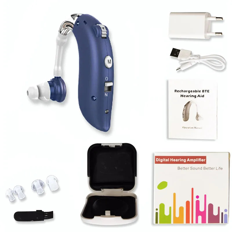 Lisslune | HEAR | Mini Digital Hearing Aid for Seniors | Portable Sound Amplifier