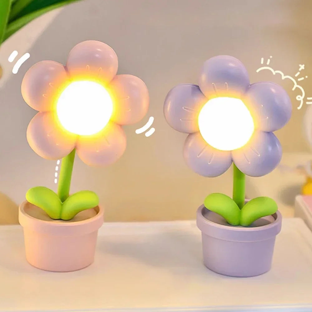 Lisslune | BloomAura – Elegant Petite Flower Table Lamp for Soft Lighting