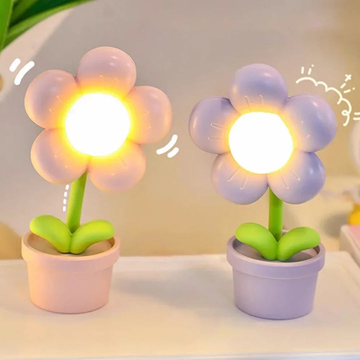 Lisslune | BloomAura – Elegant Petite Flower Table Lamp for Soft Lighting
