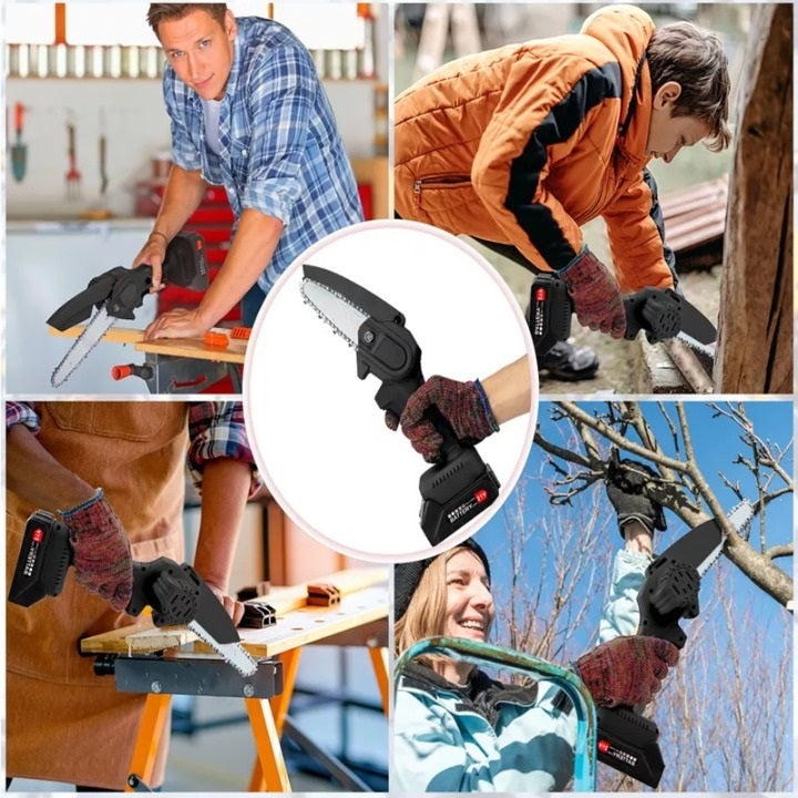 Lisslune | Powerful 6-Inch Mini Chainsaw