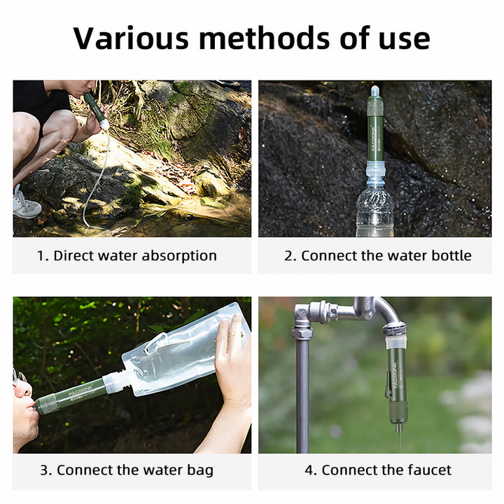 Lisslune | Mini Water Filter Straw for Survival Camping