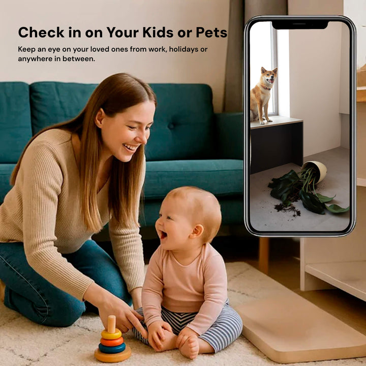 Lisslune | Mini Wireless Hidden Camera and Audio - Tiny Surveillance Mini Spy Cameras Wireless Nanny Monitoring