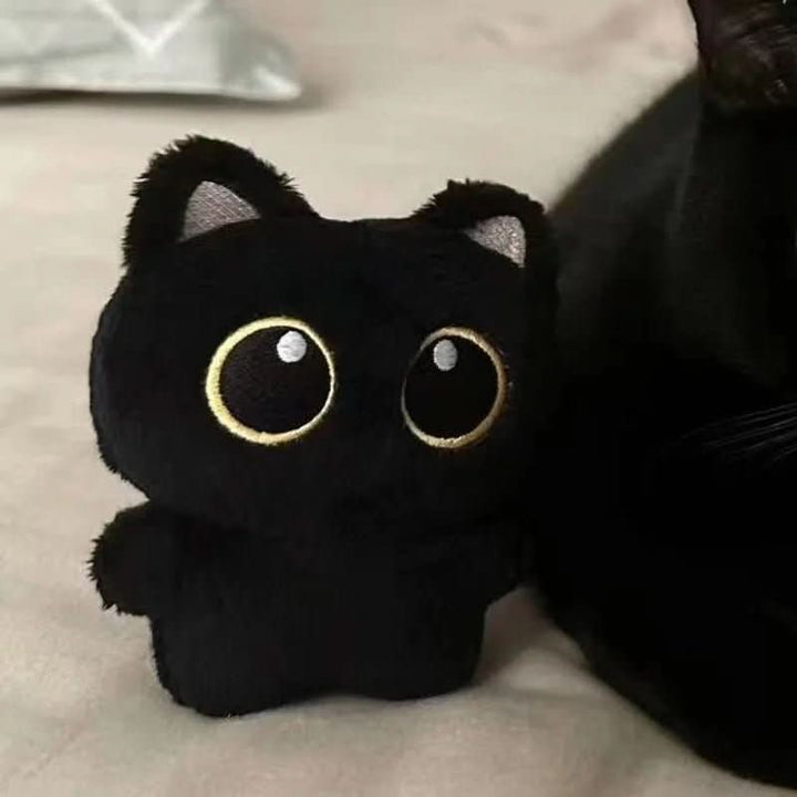 Lisslune | Black Plush Kitten 10 cm for Children