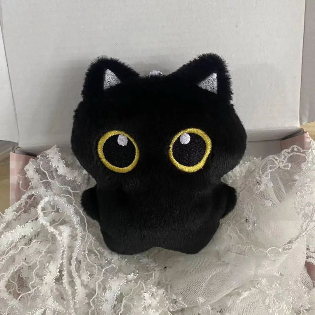 Lisslune | Black Plush Kitten 10 cm for Children