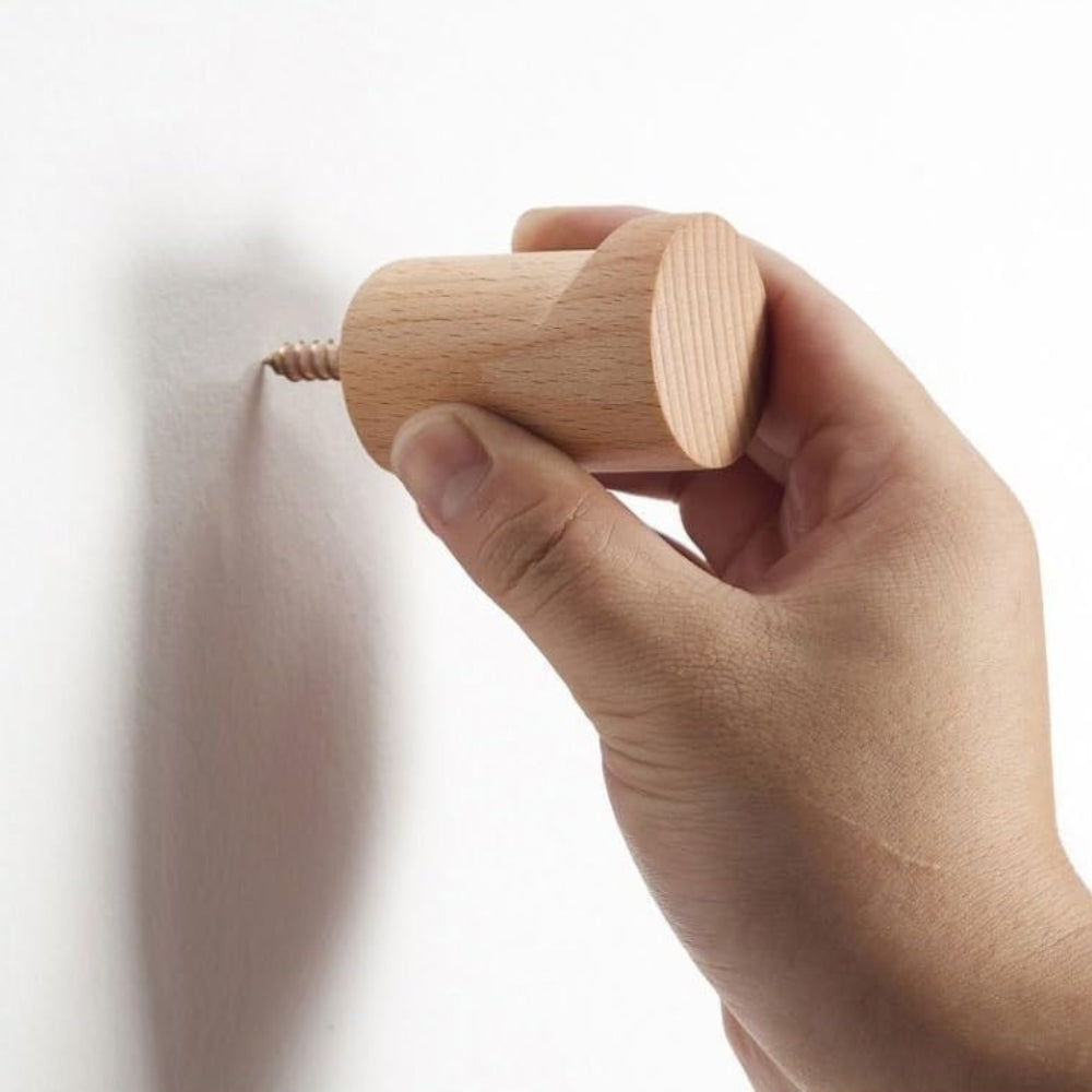 Lisslune | Minimalist Beech Wood Wall-Mounted Hook