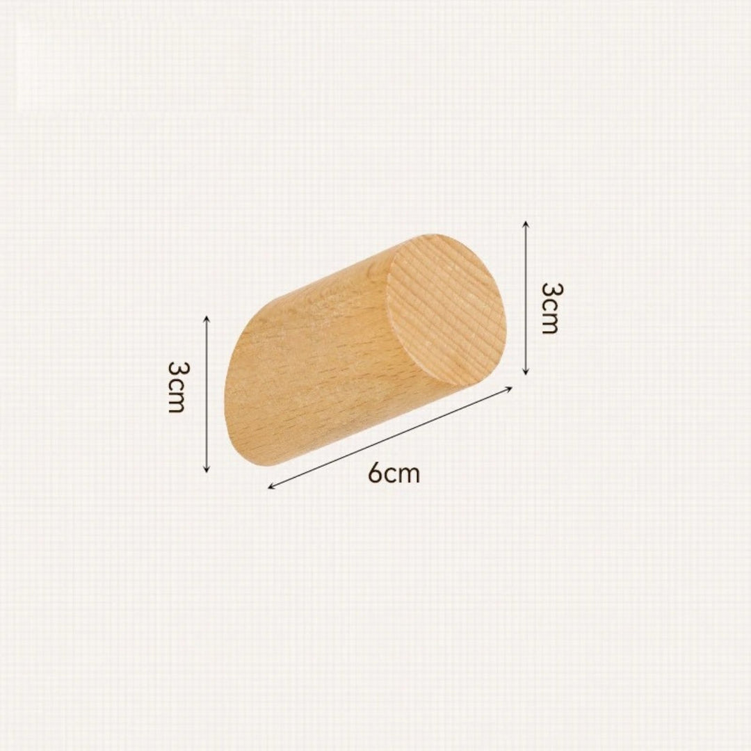 Lisslune | Minimalist Beech Wood Wall-Mounted Hook