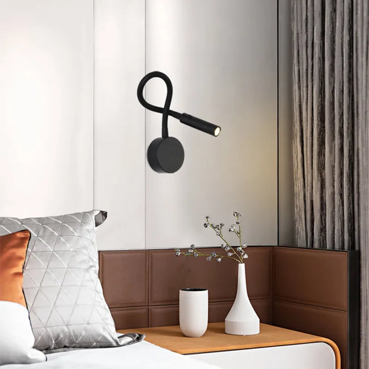 Lisslune | SleekGlow – Minimalist LED Reading Wall Lamp with Adjustable Arm