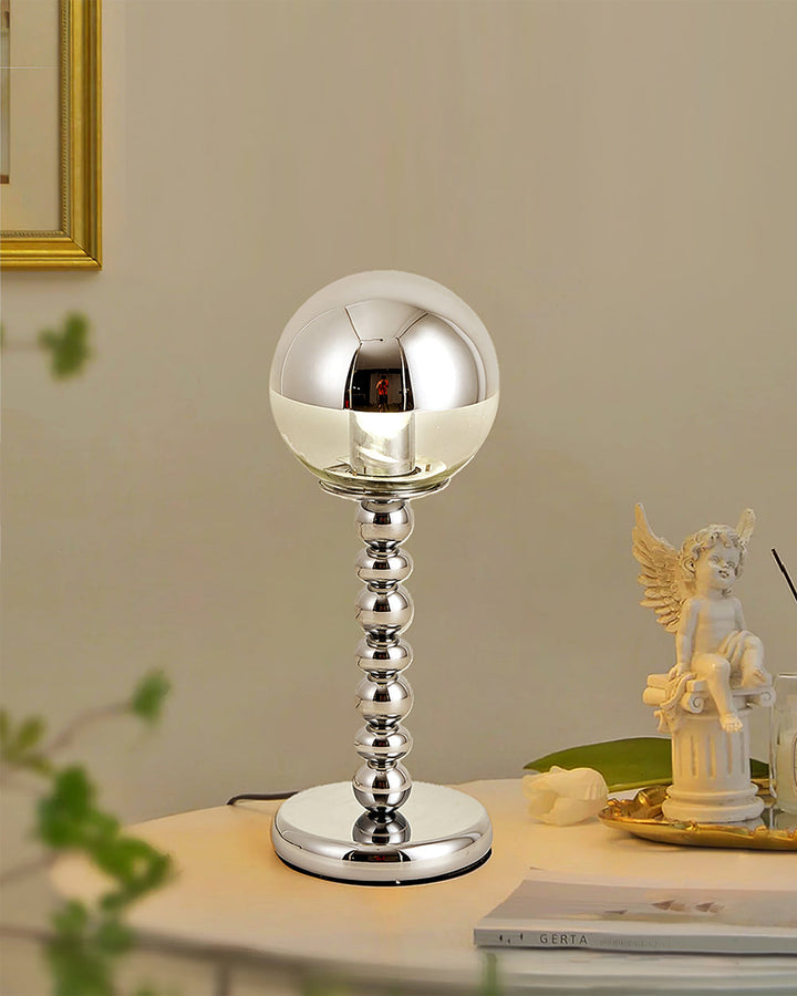 Lisslune | MirrorGlow – Minimalist Chrome Table Lamp