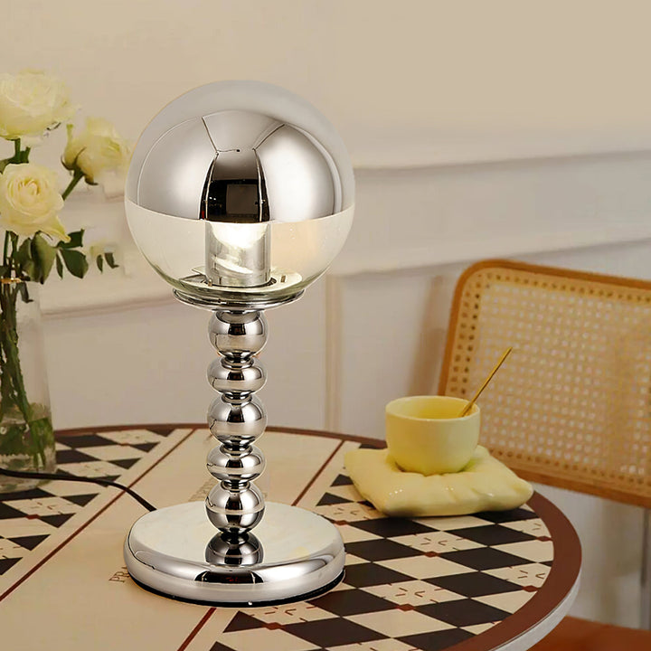 Lisslune | MirrorGlow – Minimalist Chrome Table Lamp