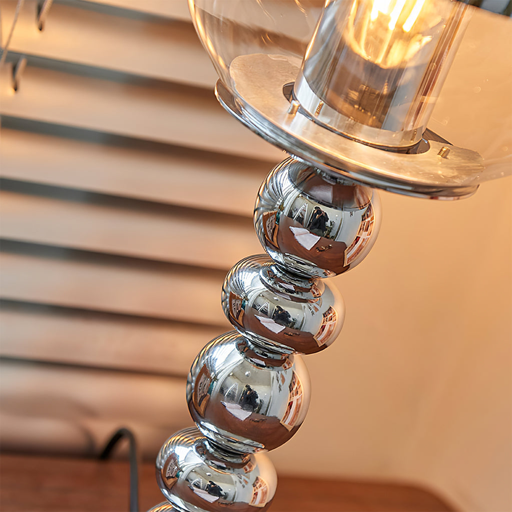 Lisslune | MirrorGlow – Minimalist Chrome Table Lamp
