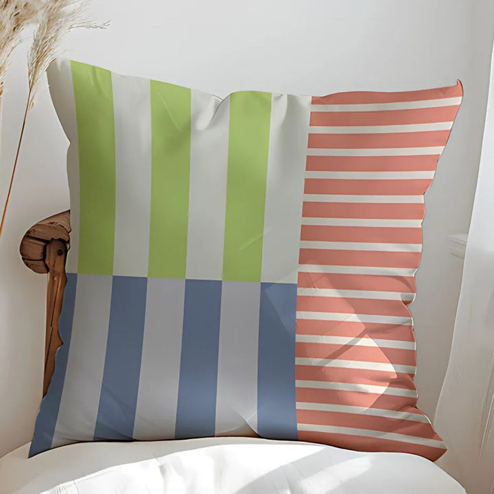 Lisslune | Mod Blocks Striped Cushion Cover
