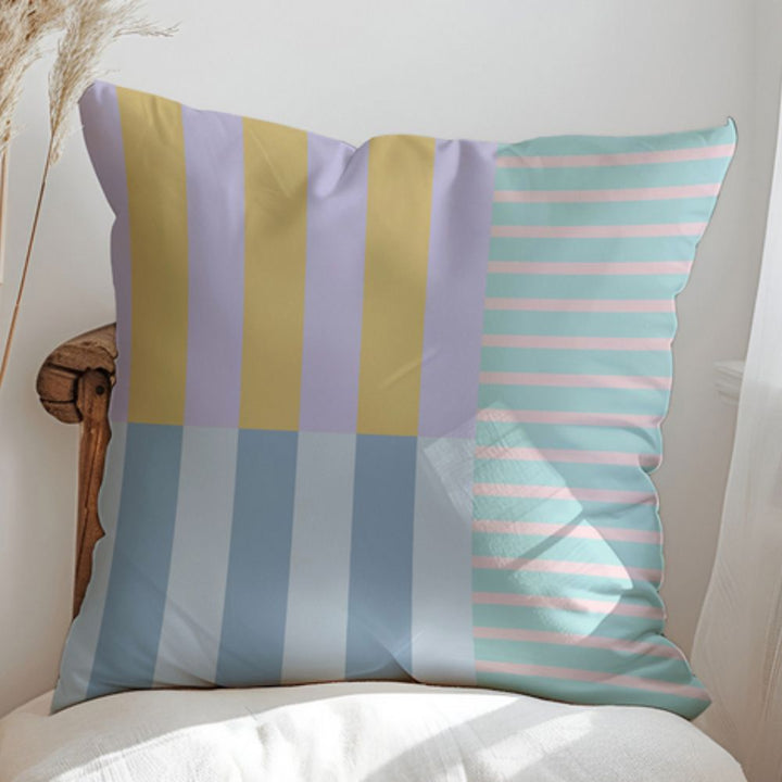 Lisslune | Mod Blocks Striped Cushion Cover