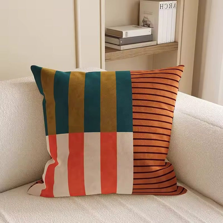Lisslune | Mod Blocks Striped Cushion Cover