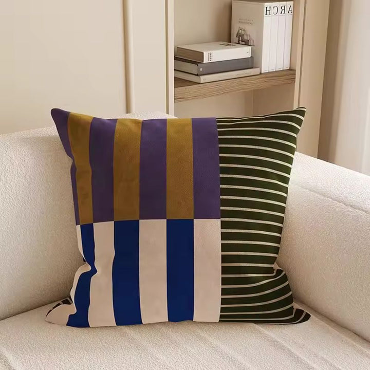 Lisslune | Mod Blocks Striped Cushion Cover