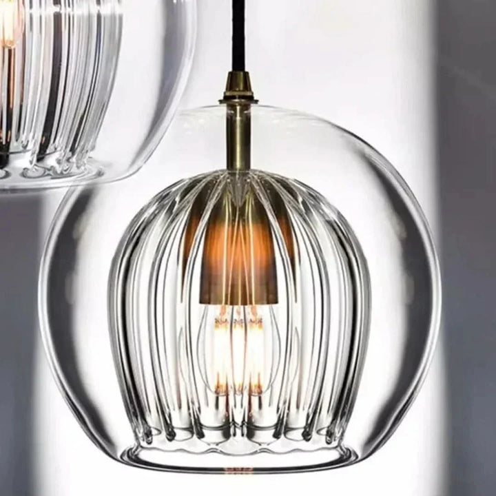 Lisslune | TimberGlow - Modern Glass Pendant Light