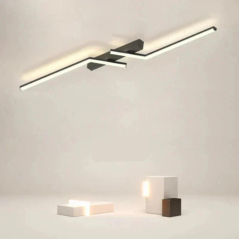 Lisslune | Modern Flush-Mounted LED Line Ceiling Light – Minimalist & Energy Efficient