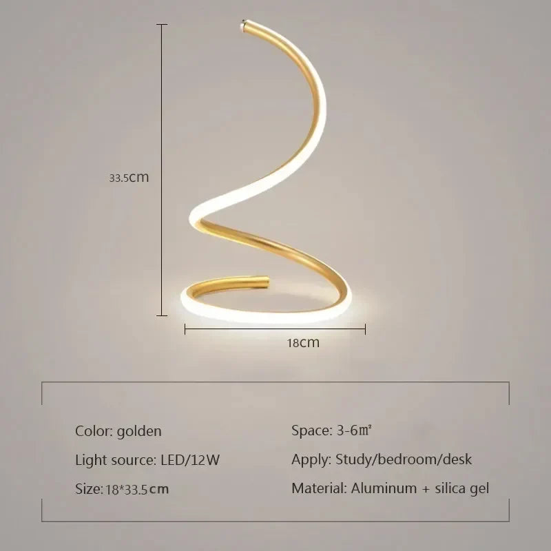 Lisslune | GlowStream - Modern LED Table Lamp