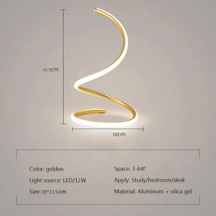 Lisslune | GlowStream - Modern LED Table Lamp