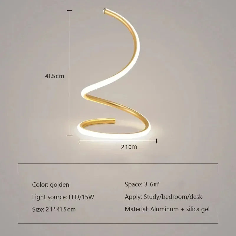 Lisslune | GlowStream - Modern LED Table Lamp