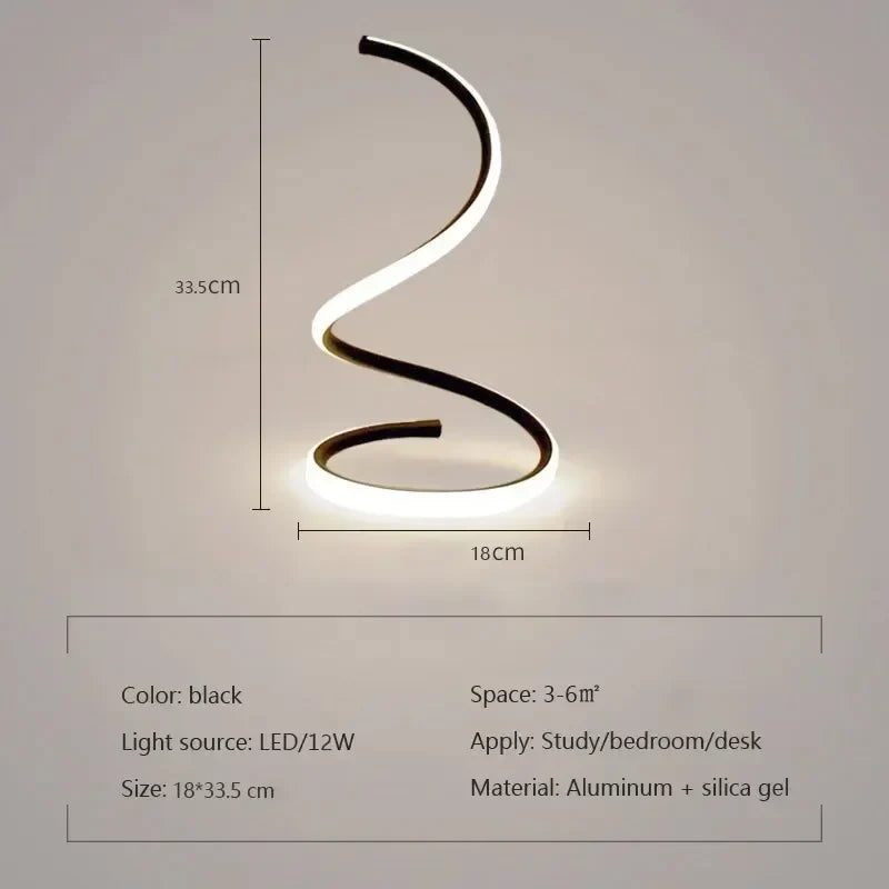 Lisslune | GlowStream - Modern LED Table Lamp