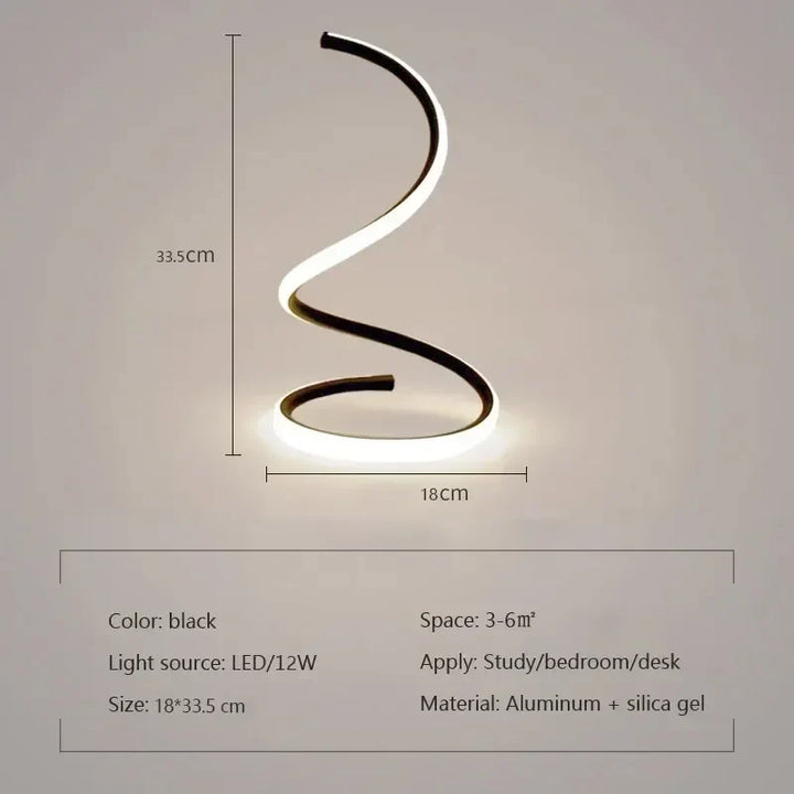 Lisslune | GlowStream - Modern LED Table Lamp