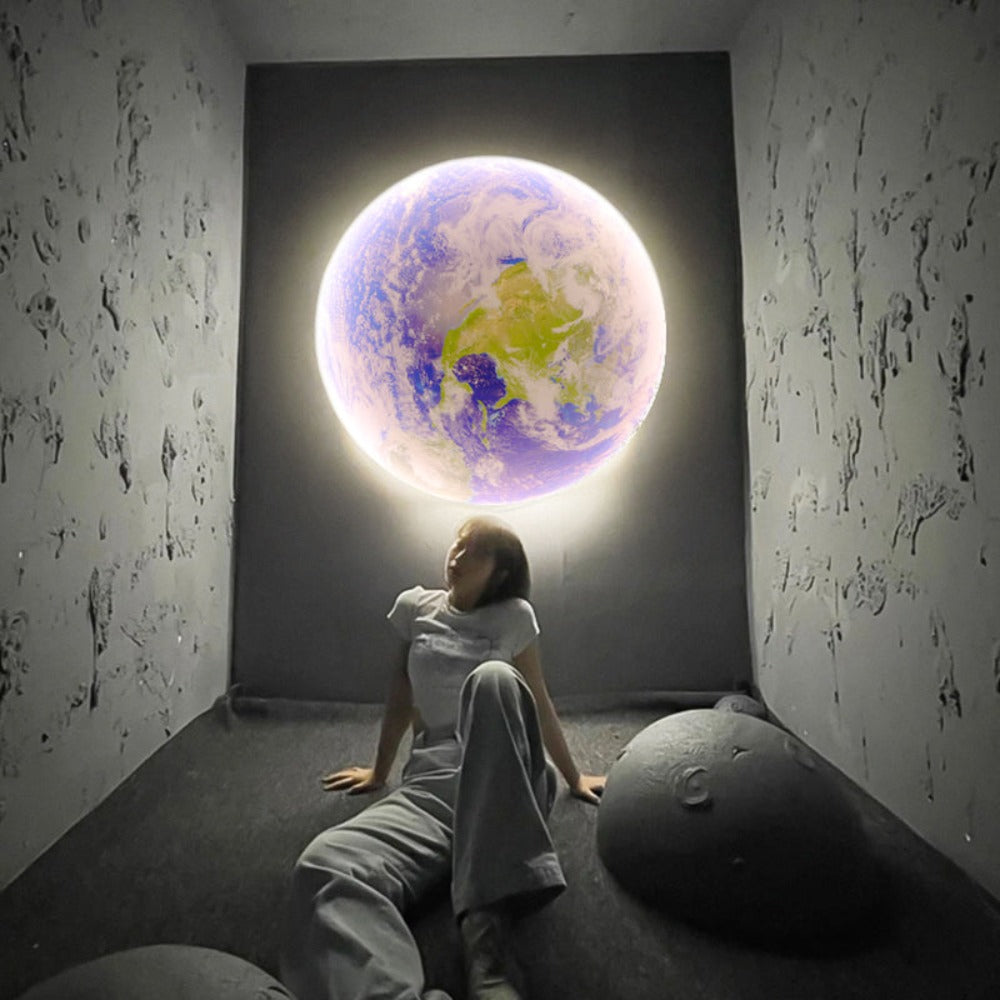 Lisslune | 3D LED Moon or Earth Ceiling or Wall Lamp (3 Styles) 24CM-80CM