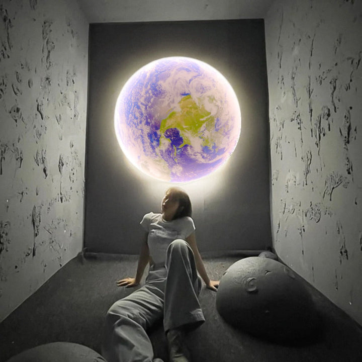 Lisslune | 3D LED Moon or Earth Ceiling or Wall Lamp (3 Styles) 24CM-80CM