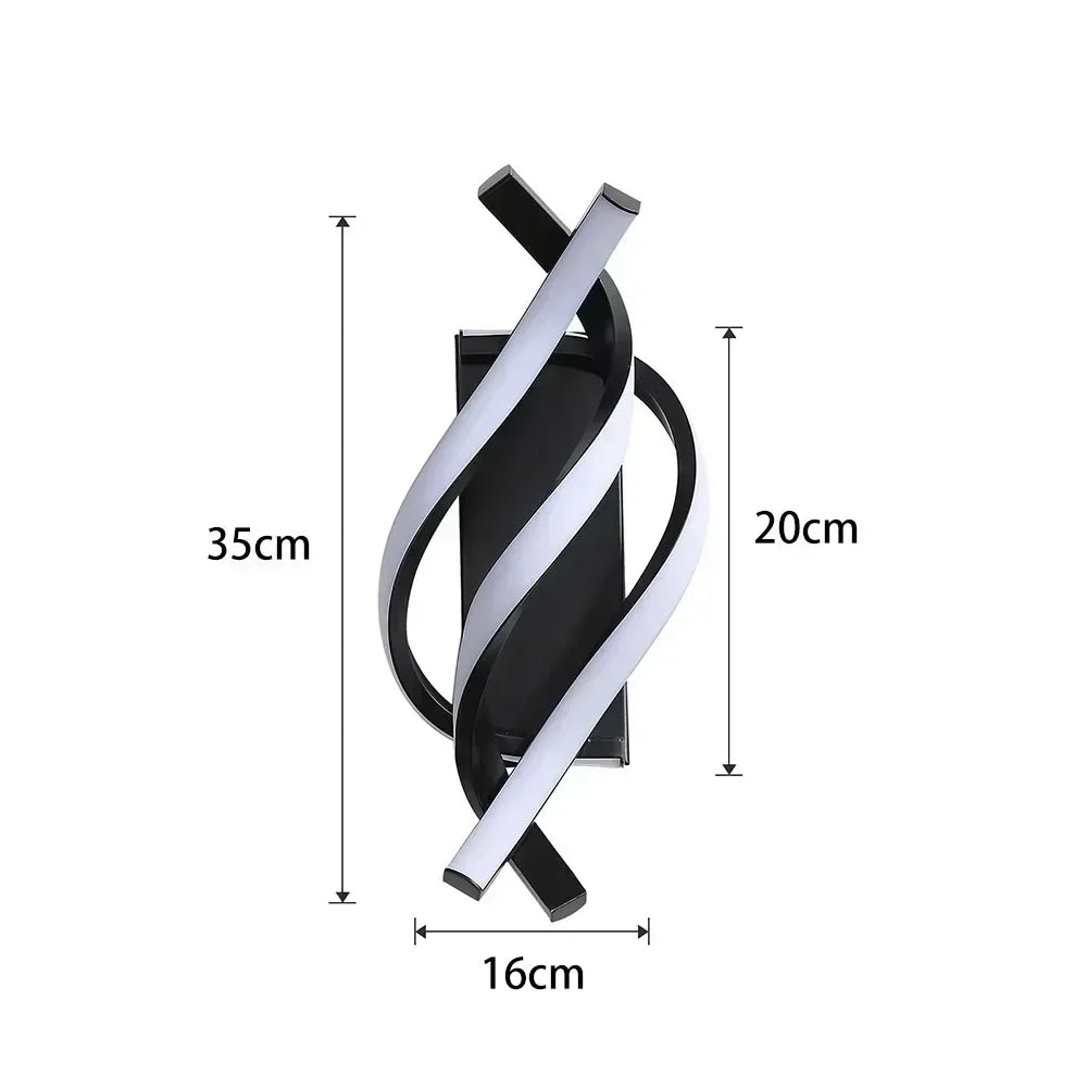 Lisslune | Spiral-shaped wall light