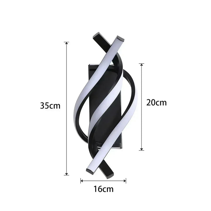 Lisslune | Spiral-shaped wall light