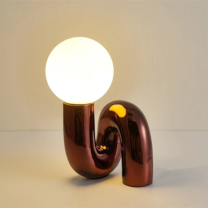 Lisslune | LumiArt – Elegant table lamp with artistic glass design