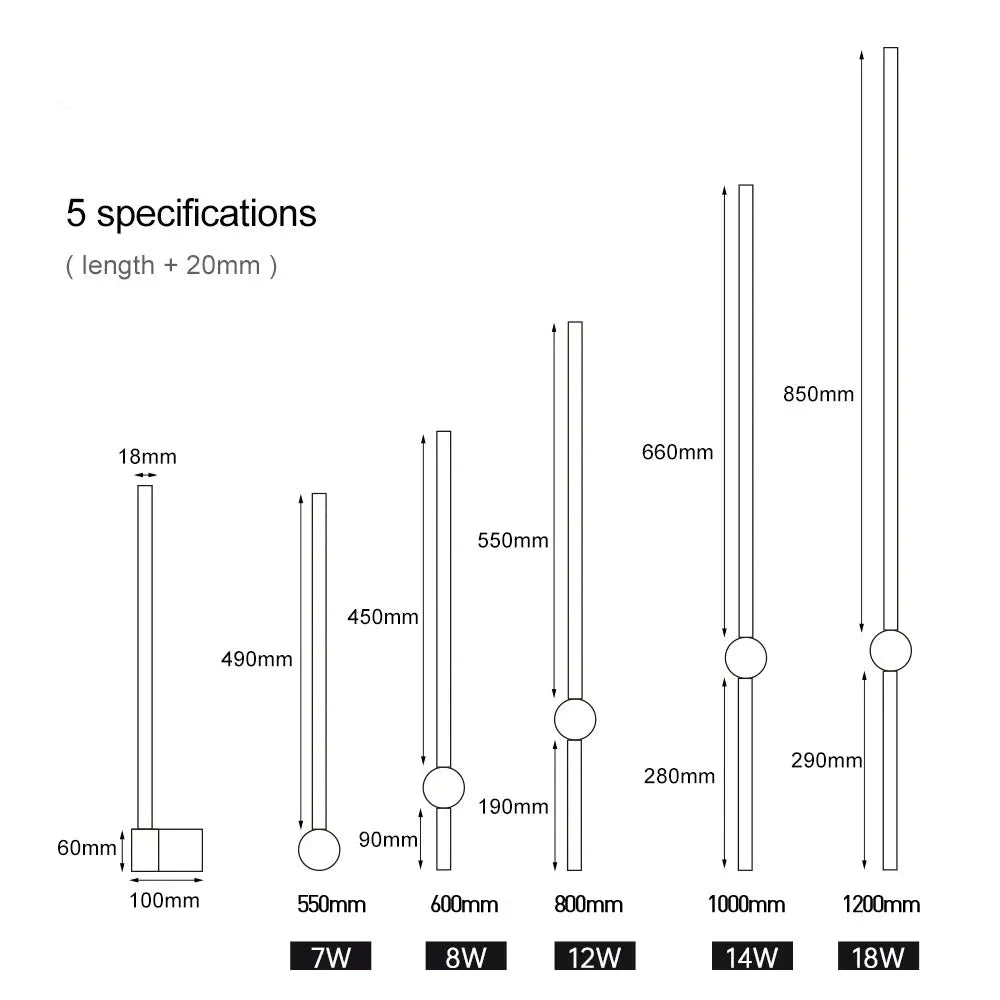 Lisslune | LuminaLux | Modern LED Wall Light | Elegant Lighting for Living Room, Bedroom and More