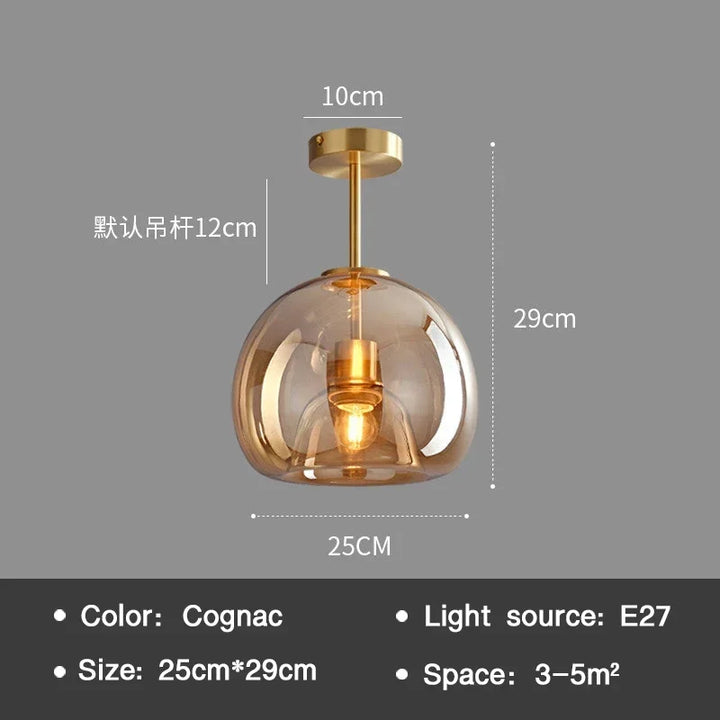 Lisslune | EssenceGlow - Glass Ceiling Light