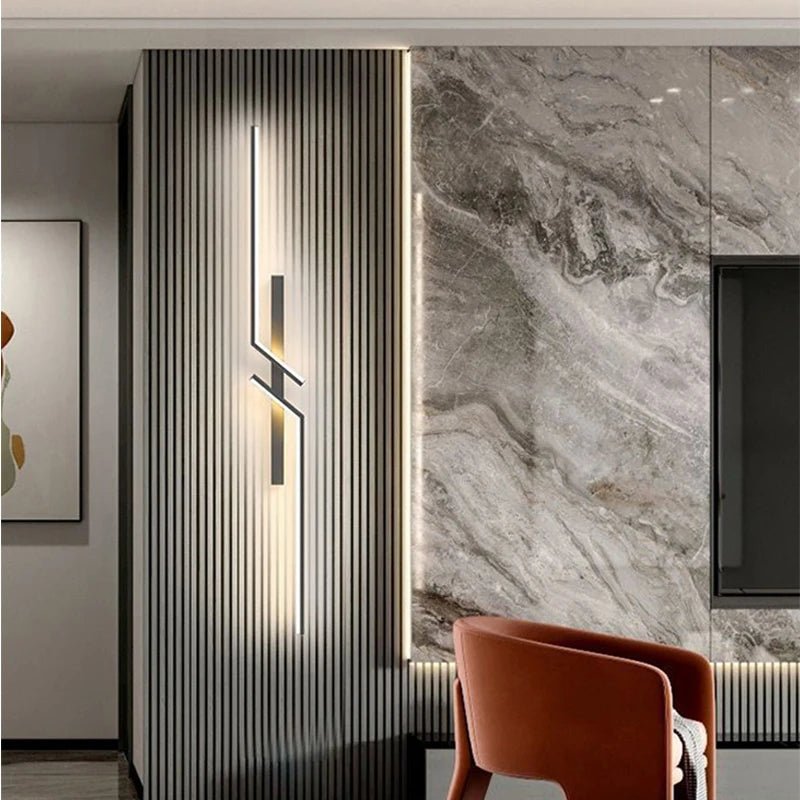 Lisslune | Creative LED wall lamp with stripe design | Modern design and dimmable light in 3 colors