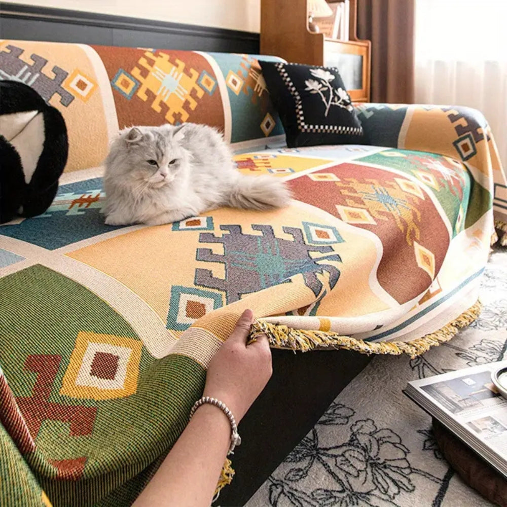 Lisslune | Modern Geometric Tribal Sofa Cover
