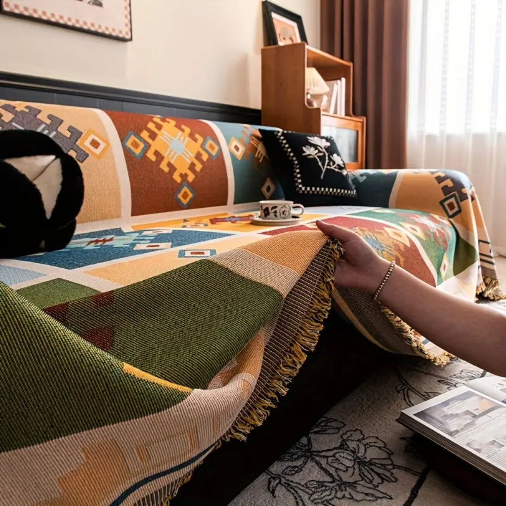 Lisslune | Modern Geometric Tribal Sofa Cover