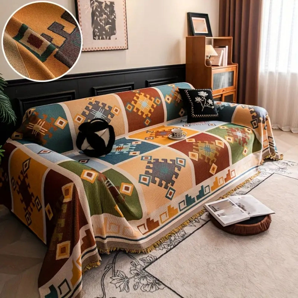 Lisslune | Modern Geometric Tribal Sofa Cover