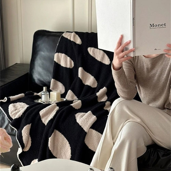 Lisslune | Modern Polka Dot Fleece Blanket