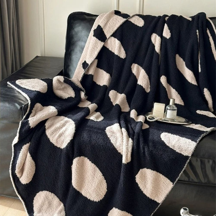 Lisslune | Modern Polka Dot Fleece Blanket