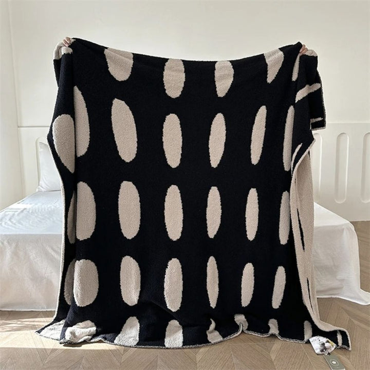 Lisslune | Modern Polka Dot Fleece Blanket