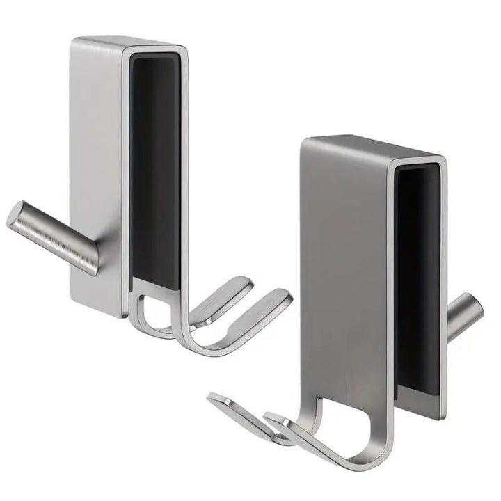 Lisslune | On Glass Stainless Shower Door Hooks