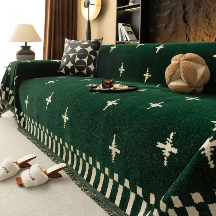 Lisslune | Modern Cross Pattern Sofa Cover