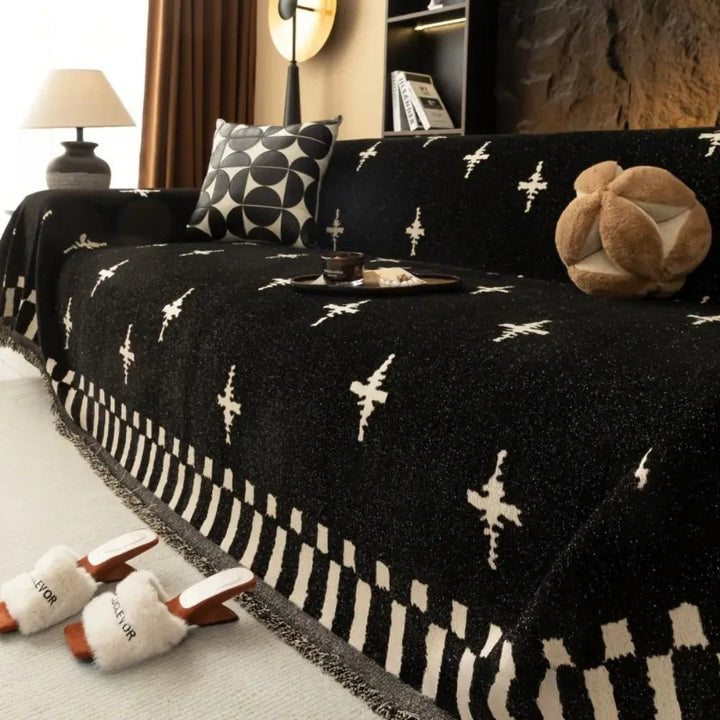 Lisslune | Modern Cross Pattern Sofa Cover