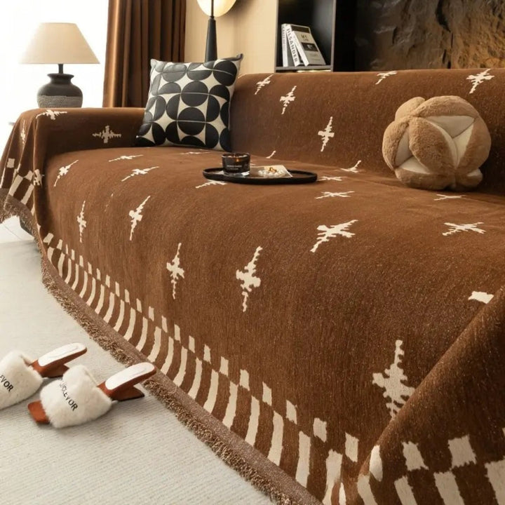 Lisslune | Modern Cross Pattern Sofa Cover
