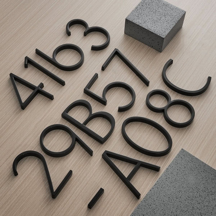 Lisslune | 3D house numbers with floating look & weatherproof quality